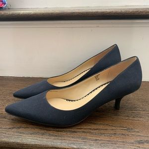 Never worn navy blue heels